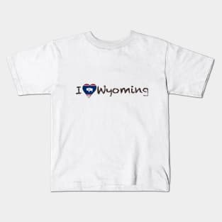 I love Wyoming Kids T-Shirt